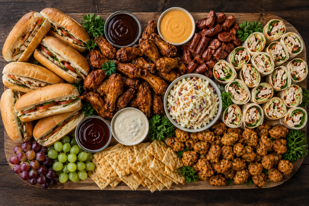1stHotDogCo Gourmet Platters w wings