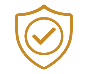 Gold icon representing reliability